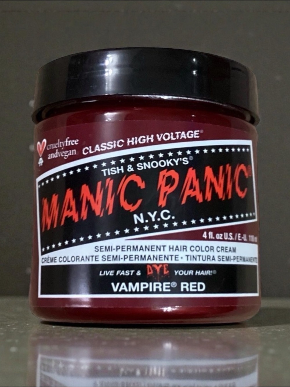 Tish & Snooky’s Manic Panic N.Y.C. Semi-Permanent Hair Color Cream - Vampire Red